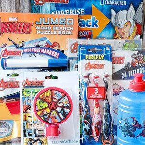 Avengers Gift Bundle/Basket  Toys, Books, etc  Birthdays, Xmas, Any Occasion